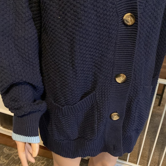 Aerie oversized varsity letter cardigan size S - Picture 4 of 9